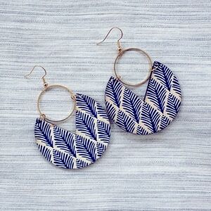 Rooted Home hand painted wood earrings